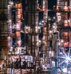 Midnight Factory Light Parade